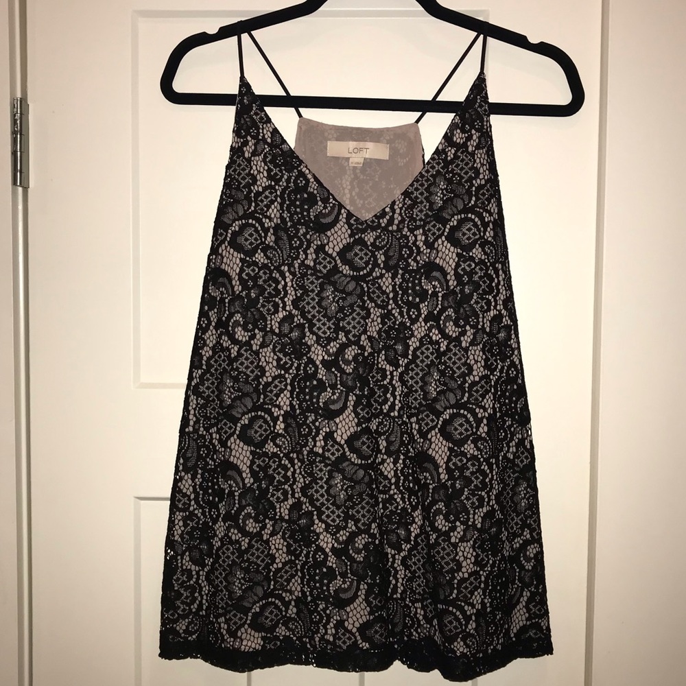 Loft lace tank, size Medium